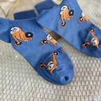 Cotton Blend Mid Calf Sloth Weightlifting Socks