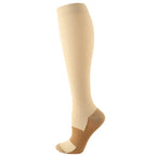 Nylon Spandex Elastic Compression Socks High Tube
