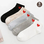 Polyester Blend Cartoon Pattern Low Tube Casual Socks