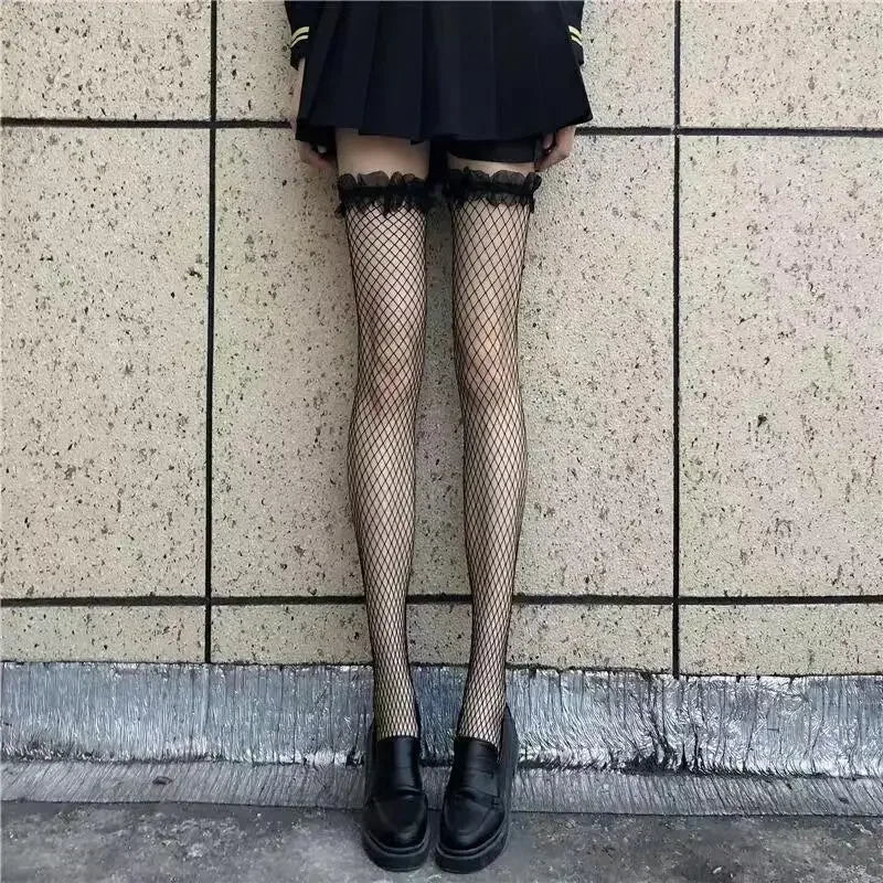 Nylon Thigh High Stockings For Women