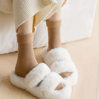 Thickened Thermal Women Socks Polyester Spandex Blend