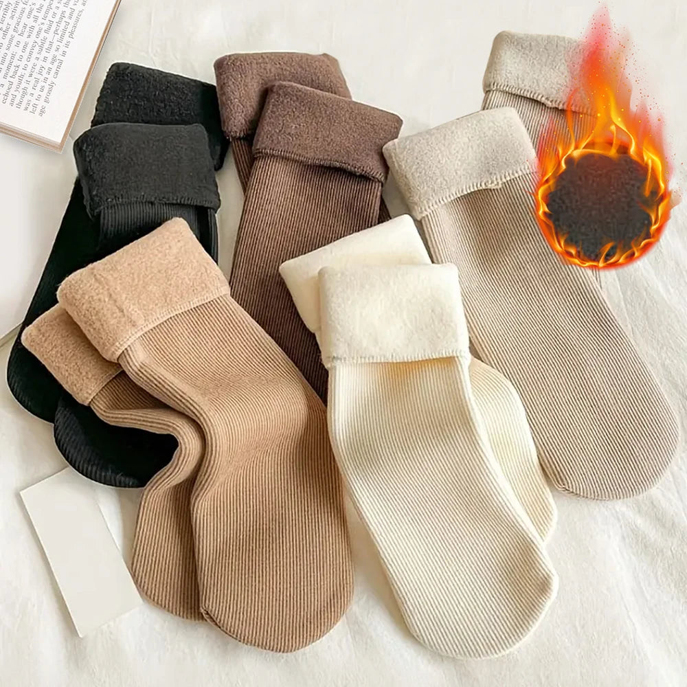 Polyester Elastane Thermal Socks For Women - 4