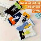 Polyester Spandex Letter Print Mid Tube Casual Sports Socks