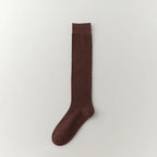 Wool Cotton Blend Knee High Casual Socks