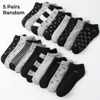 Polyester Elastane Low Cut Casual Socks