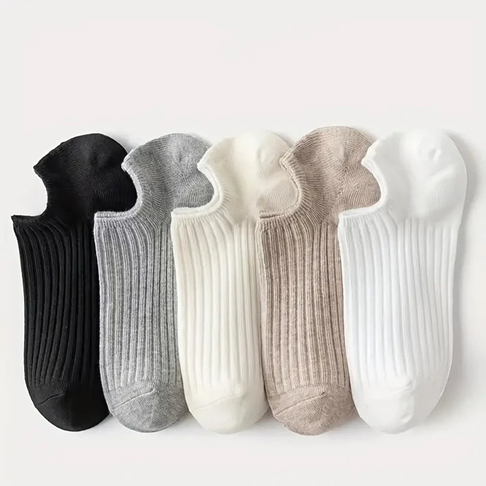 Polyester Elastane Low Tube Ankle Socks - 1