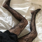 Floral Lace Nylon Pantyhose Tights