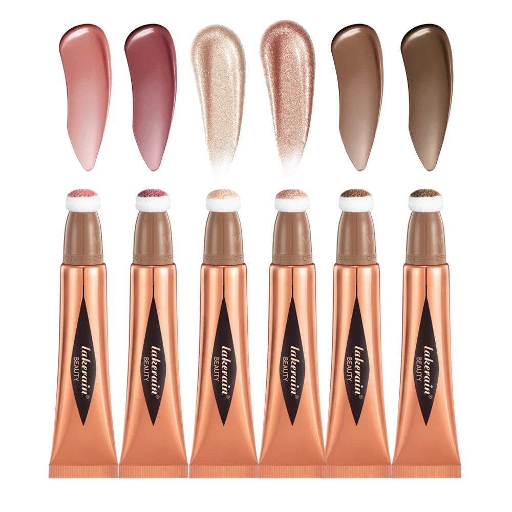 Liquid Face Contour Highlighter and Blush Wand Makeup Applicator