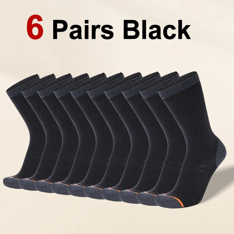 Polyester Elastane Crew Socks For Men