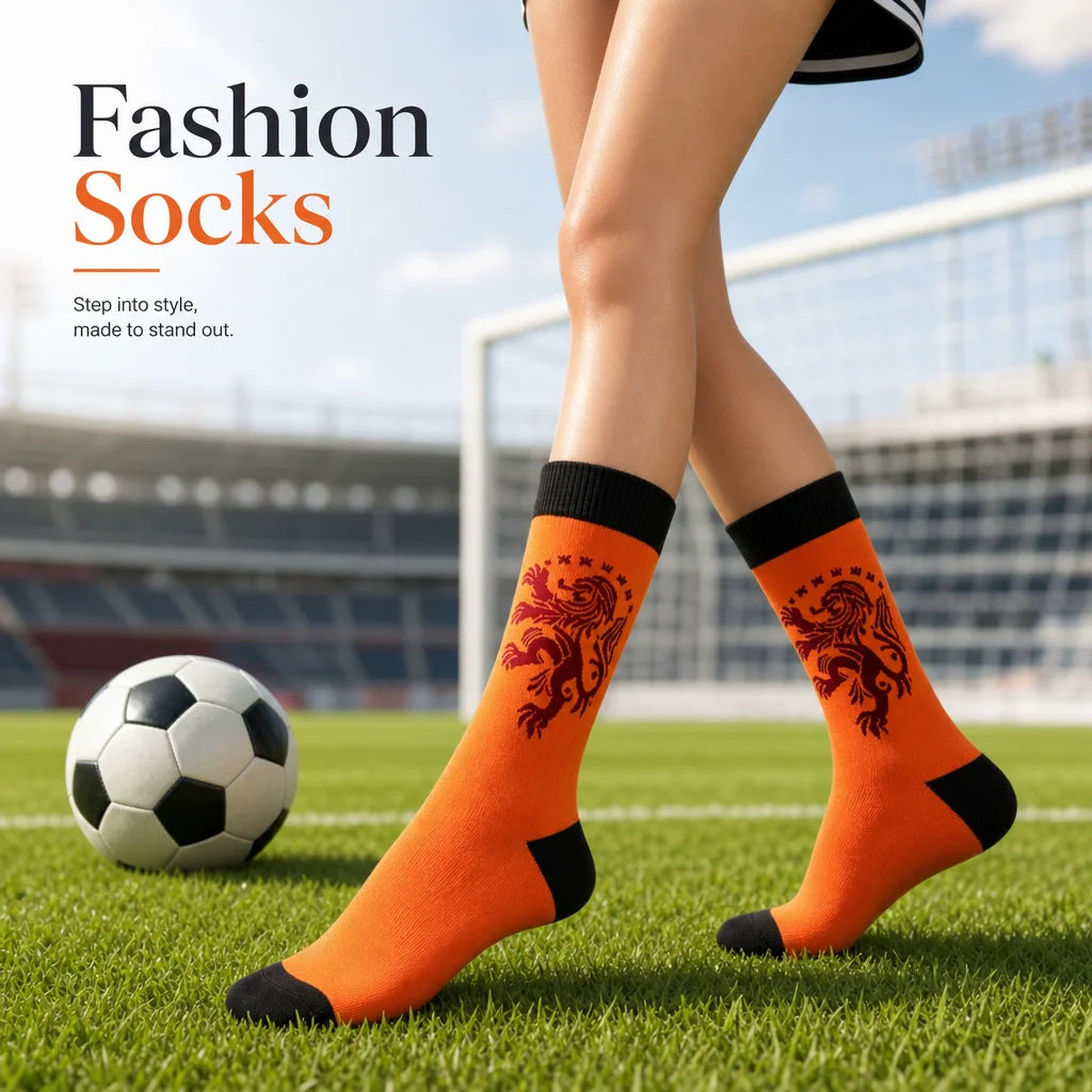 Cotton Polyester Knee High Athletic Socks - 3