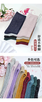 Metallic Knit Women Casual Socks