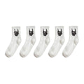 Polyester Elastane Skeleton Hand Print Crew Socks
