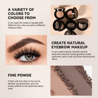Dual Shade Eyebrow Powder Palette with Application Brush