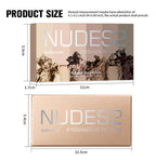 6 Color Matte Eyeshadow Powder Palette with Makeup Brushes