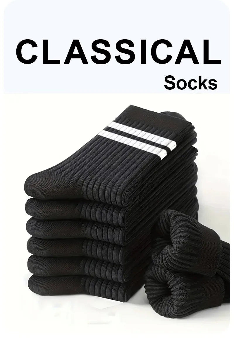 Polyester Spandex Mid Calf Casual Crew Socks