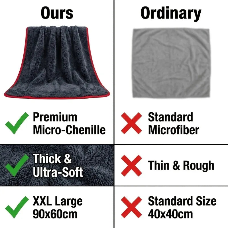 XXL Microfiber Car Drying Towel 24x36 Inch