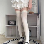 Polyester Thigh High Stockings Anti Slip Socks