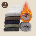 Wool Blend Thermal Crew Socks For Men