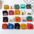 Cotton Blend Letter Printed Mid Tube Casual Crew Socks