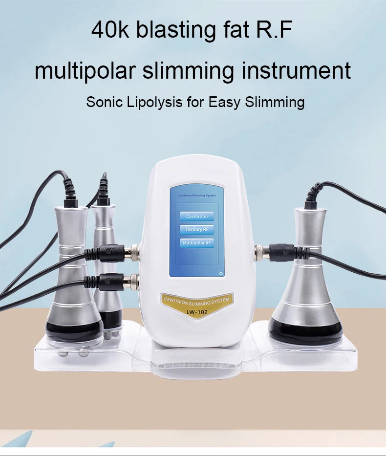 40K Ultrasonic Cavitation and Radio Frequency Body Slimming Machine