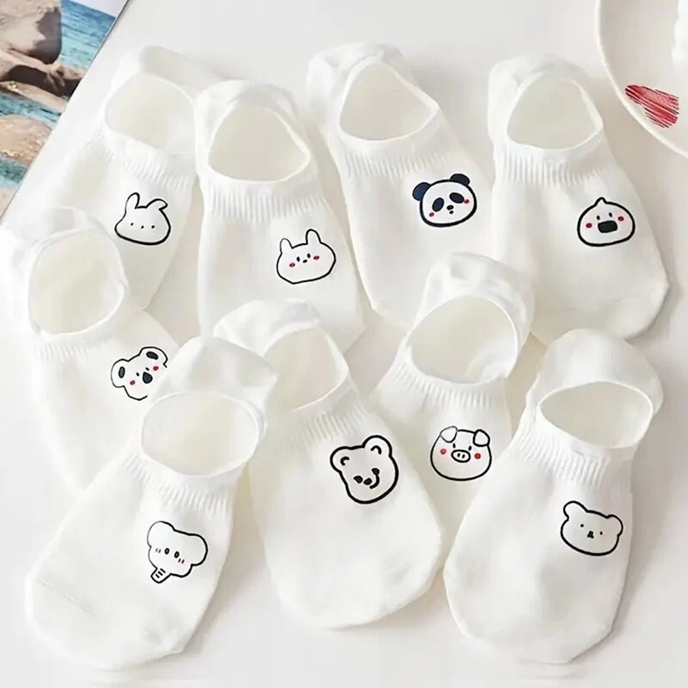 5 Pack Mens Polyester Blend Breathable Ankle Socks