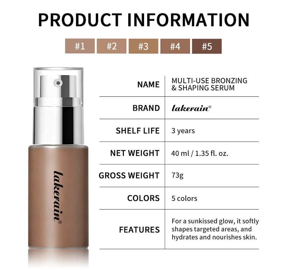Liquid Bronzing and Shaping Foundation Serum - 18