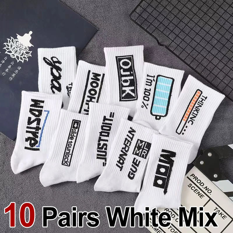 Polyester Elastane Casual Crew Socks - 11