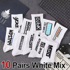 Polyester Elastane Casual Crew Socks