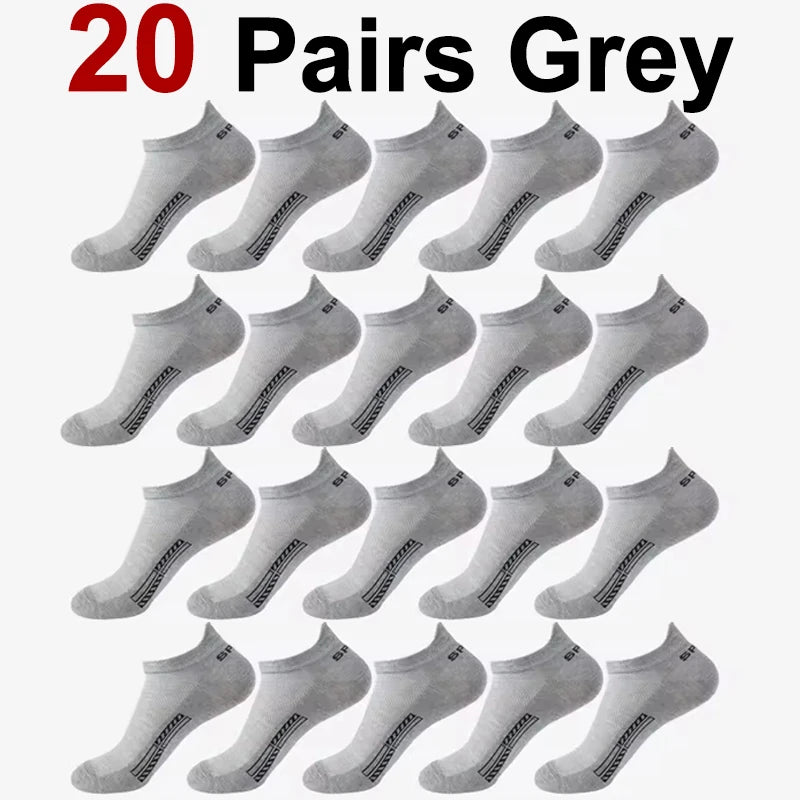 Polyester Elastane Low Cut Casual Mens Socks