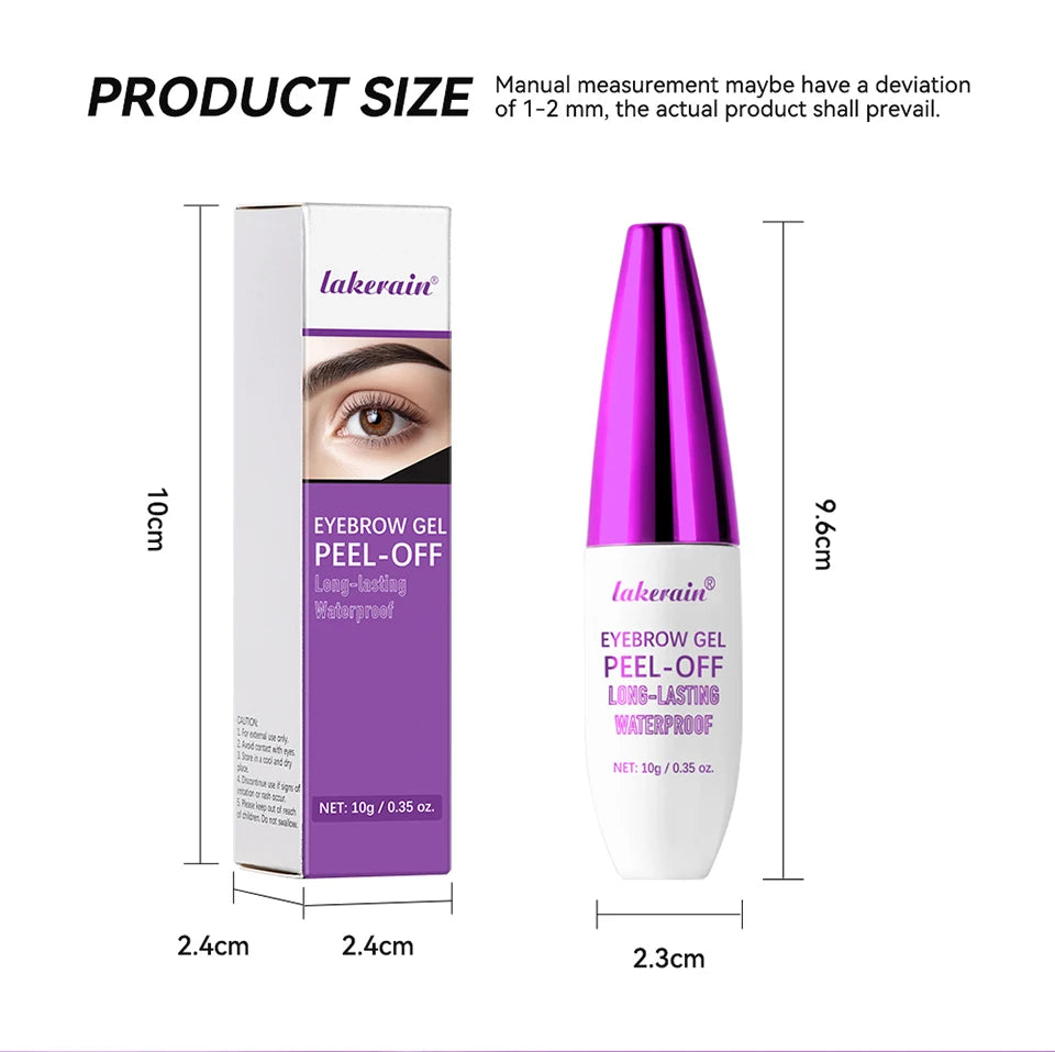 Waterproof Peel Off Eyebrow Tint Gel Long Lasting Tattoo Cream - 15