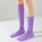 Polyester Elastane Knitted Calf Socks