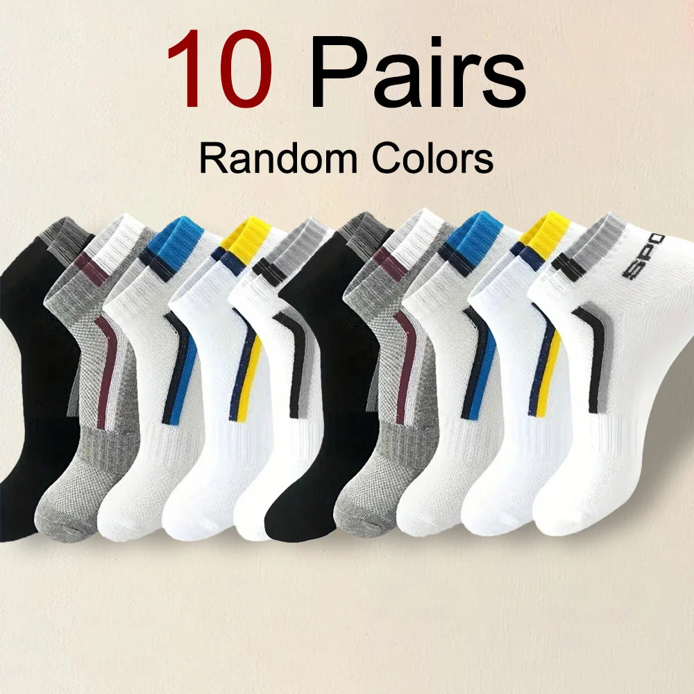 Polyester Spandex Ankle Socks Breathable Sports Casual Footwear - 34