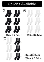 Polyester Elastane Crew Socks For Men