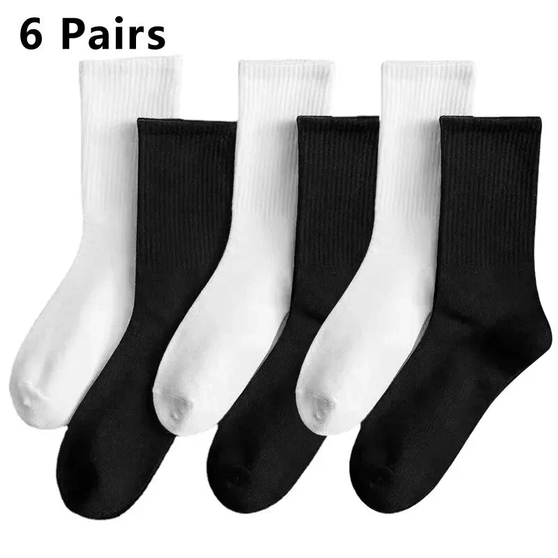 Polyester Spandex Casual Middle Tube Socks