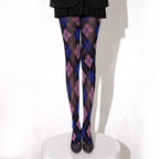 Geometric Pattern Nylon Pantyhose Tights
