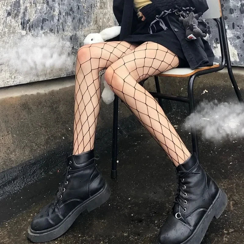 Polyester Mesh Fishnet Pantyhose Tights - 4