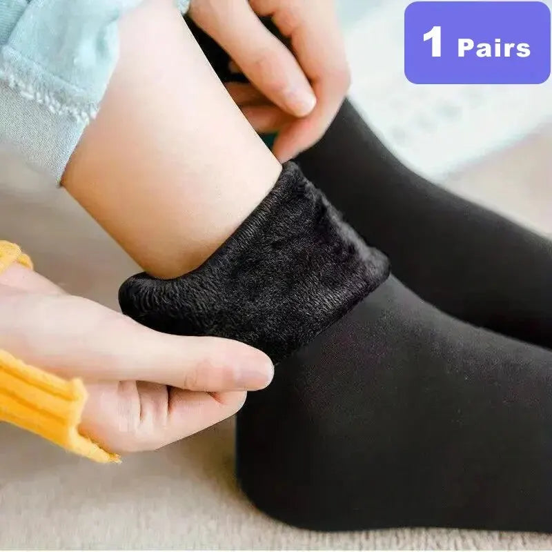Thick Velvet Fleece Lined Winter Socks