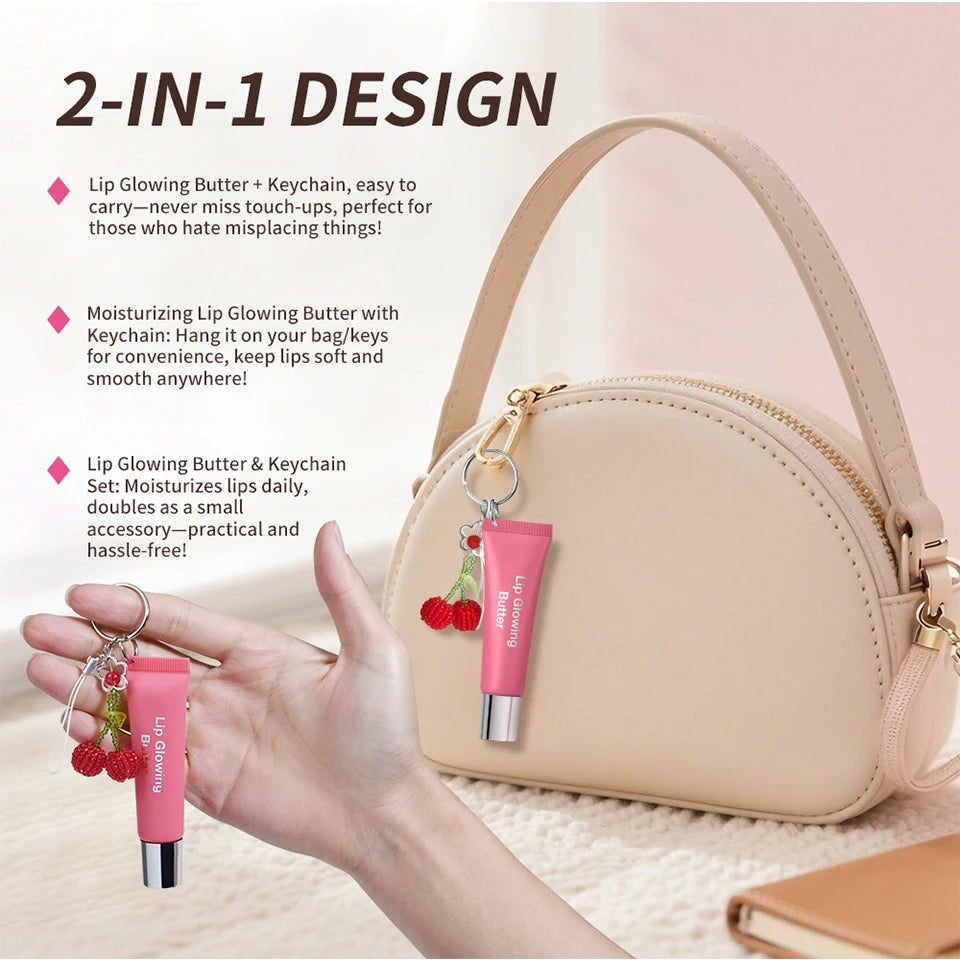 Moisturizing Lip Gloss With Keychain
