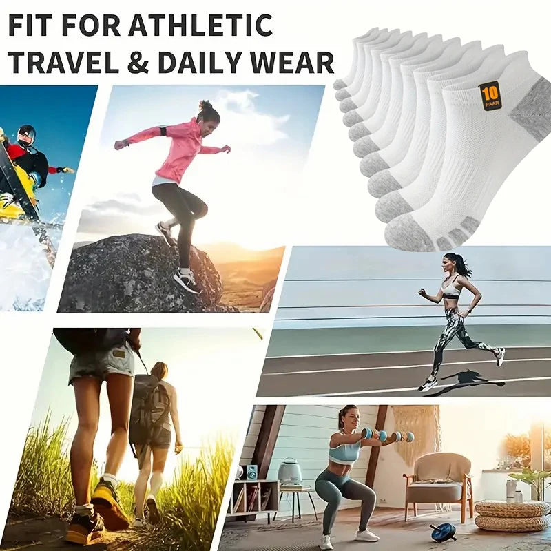 Polyester Elastane Low Cut Athletic Socks