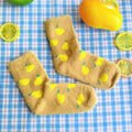 Polyester Blend Pear Print Mid Tube Winter Socks