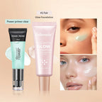 Liquid Face Primer and Glow Foundation Makeup Set