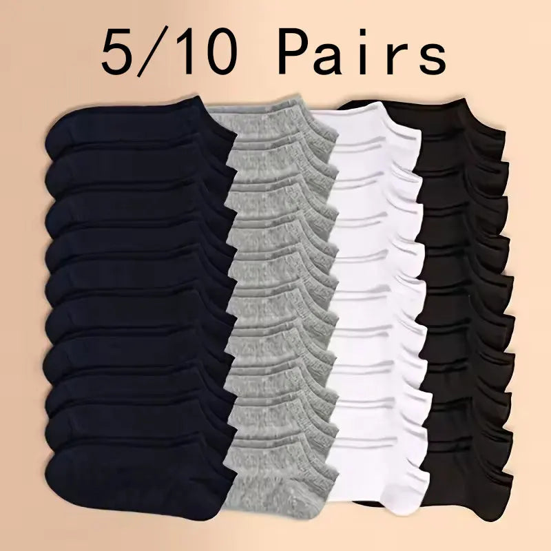 Mens Polyester Spandex Low Cut Ankle Socks - 1