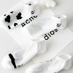 Polyester Elastane Cartoon Pattern Low Tube Socks