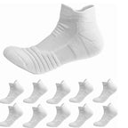 Polyester Elastane Mens Athletic Sports Socks 10 Pairs