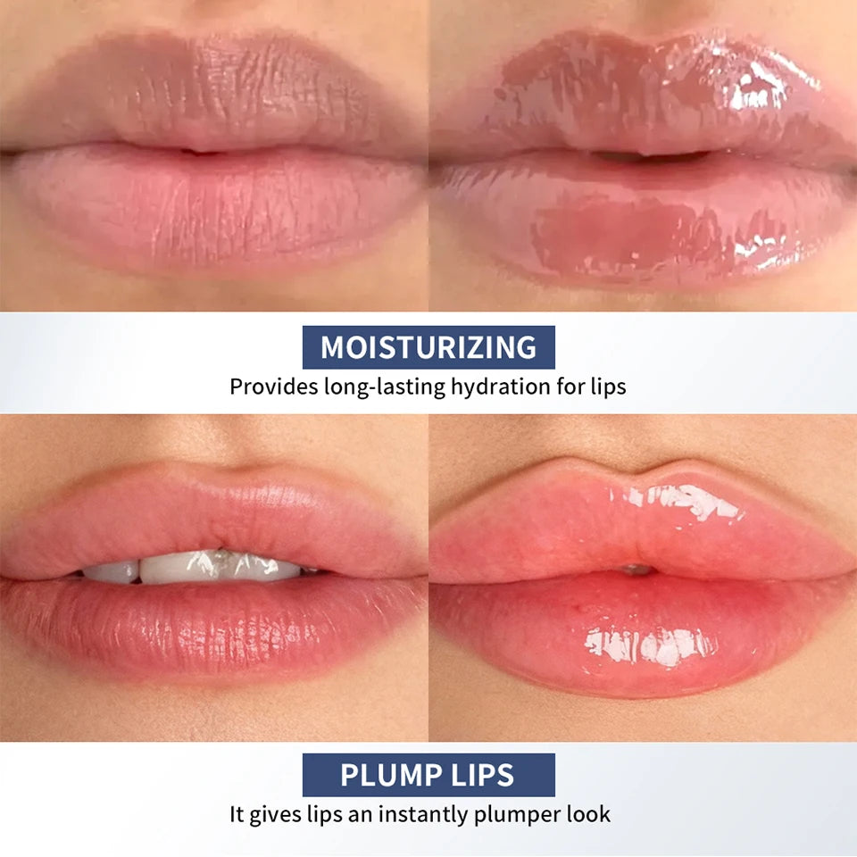 Hyaluronic Acid Lip Volumizer Moisturizing Gloss - 10