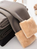 Polyester Elastane Fleece Lined Translucent Tights