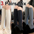 Polyester Blend High Tube Casual Socks for Women
