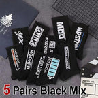 Polyester Elastane Casual Crew Socks