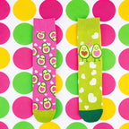 Cotton Blend Avocado Pattern Crew Socks