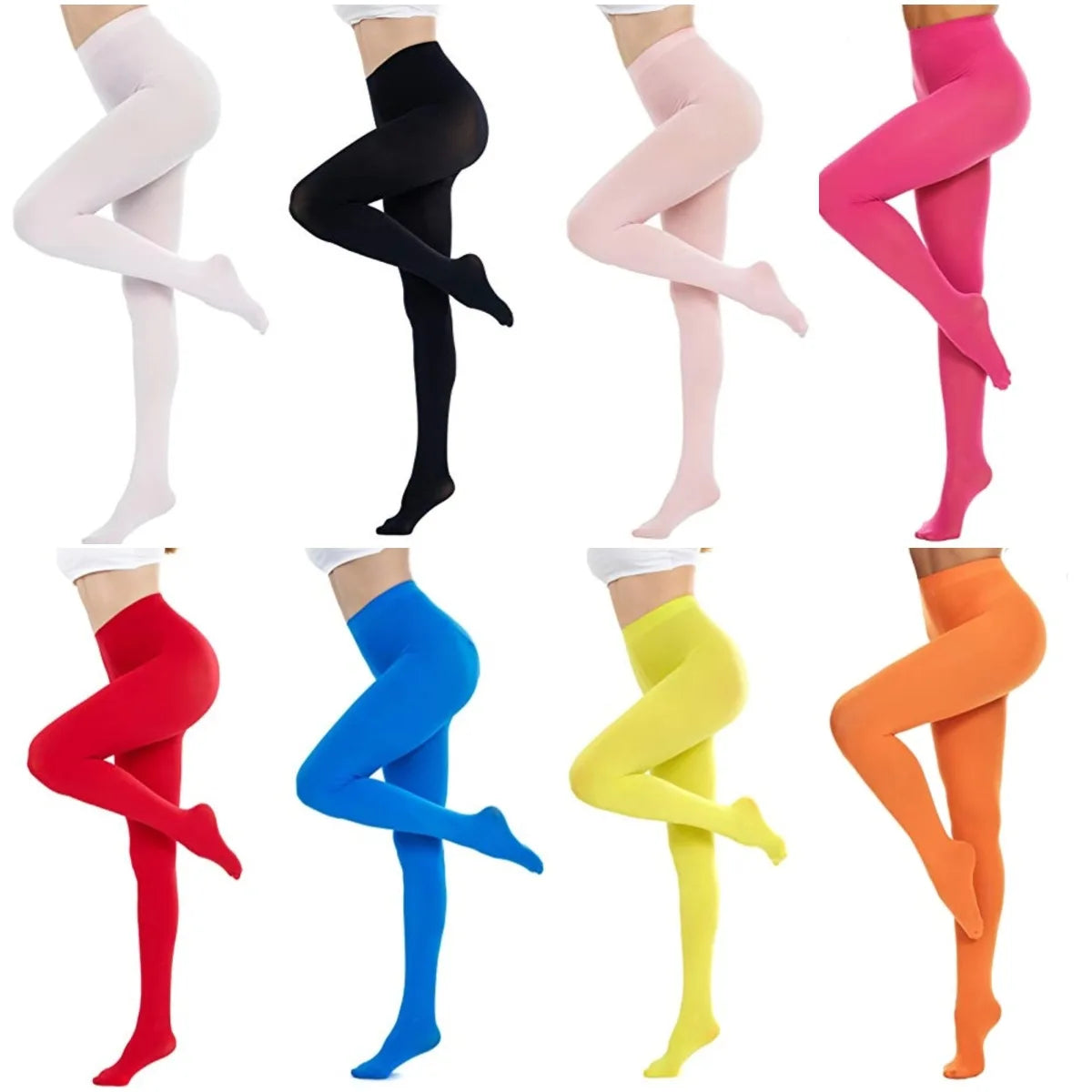 Solid Color Nylon Pantyhose For Women
